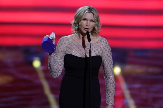 Bavarian Film Award 2023 Honorary Award Winner Veronica Ferres during her acceptance speech Ceremony of the 45 Bavarian Film Award 2023 on 19 01 2024 at Prinzregententheater in Munich Bavaria, Germany