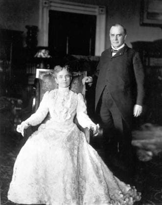 President and Mrs. William McKinley William and Ida McKinley pose for a photograph during his presidency. EDITORIAL USE ONLY Copyright: xx 25.100 B.xDinstx picturehistory006977