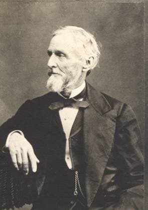 Jefferson Davis (1808-1889) Jefferson Davis was the president of the Southern Confederacy during the American Civil War. He graduated from West Point in 1828 and fought in the Black Hawk and Mexican Wars. He served in the U.S. House and Senate and resigned when Mississippi seceded. He was confined in Fortress Monroe in Virginia for two years after the war. After his release he dictated The Rise and Fall of the Confederate Government to his wife, Varina Howell Davis. This photograph was taken late in Davis life, probably c. 1880. xx EDITORIAL USE ONLY Copyright: xx MES16103 NapoleonxSaronyx picturehistory007409