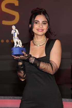 Bavarian Film Award 2023 Bayan Layla with her Pierrot Presentation of the 45 Bavarian Film Award 2023 on 19 01 2024 at the Prinzregententheater in Munich Bavaria, Germany