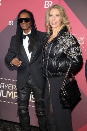 Bavarian Film Award 2023 Fabrice Morvan with partner Tessa van der Steen Presentation of the 45 Bavarian Film Award 2023 on 19 01 2024 at the Prinzregententheater in Munich Bavaria, Germany