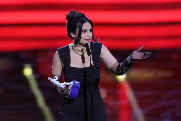 Bavarian Film Award 2023 Bayan Layla at the acceptance speech ceremony of the 45 Bavarian Film Award 2023 on 19 01 2024 at Prinzregententheater in Munich Bavaria, Germany