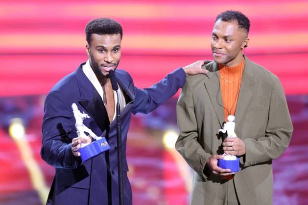 Bavarian Film Award 2023 Tijan Njie and Elan Ben Ali Presentation of the 45 Bavarian Film Award 2023 on 19 01 2024 at the Prinzregententheater in Munich Bavaria, Germany