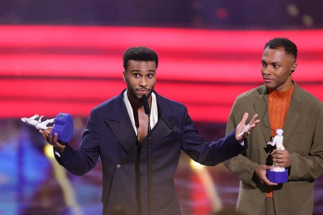 Bavarian Film Award 2023 Tijan Njie and Elan Ben Ali Presentation of the 45 Bavarian Film Award 2023 on 19 01 2024 at the Prinzregententheater in Munich Bavaria, Germany