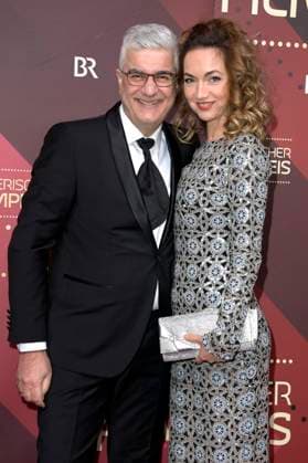 Stephen A Sikder with wife Kristin Naefe at the presentation of the 45 Bavarian Film Award 2023 in the Prinzregententheater Munich, 19 01 2024 Foto:xF.xKernx xFuturexImagex bay_filmpreis_1751