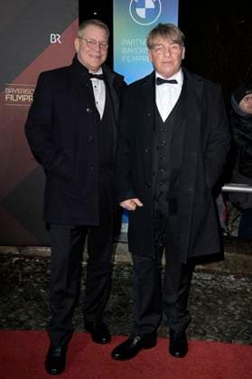 Andre Eisermann with partner Manuel Bortt at the presentation of the 45 Bavarian Film Award 2023 in the Prinzregententheater Munich, 19 01 2024 Foto:xF.xKernx xFuturexImagex bay_filmpreis_1936