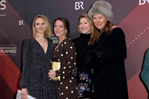 Teresa Rizos, Josephine Ehlert, Genija Rykova and Xenia Tilling at the presentation of the 45 Bavarian Film Award 2023 in the Prinzregententheater Munich, 19 01 2024 Foto:xF.xKernx xFuturexImagex bay_filmpreis_2747
