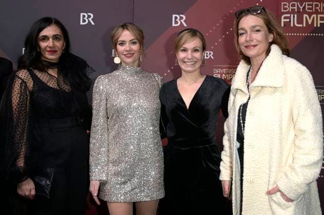 Ilknur Boyraz, Laura Osswald, Anna Stern and Aglaia Szyszkowitz at the presentation of the 45 Bavarian Film Award 2023 in the Prinzregententheater Munich, 19 01 2024 Foto:xF.xKernx xFuturexImagex bay_filmpreis_3042