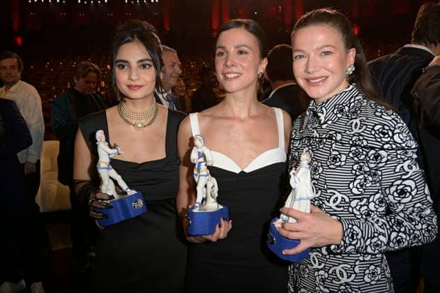 Bayan Layla, Aylin Tezel and Hannah Herzsprung at the presentation of the 45 Bavarian Film Award 2023 in the Prinzregententheater Munich, 19 01 2024 Foto:xF.xKernx xFuturexImagex bay_filmpreis_3347