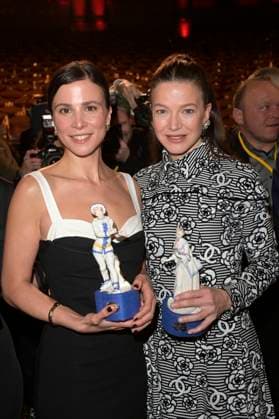 Aylin Tezel and Hannah Herzsprung at the presentation of the 45 Bavarian Film Award 2023 in the Prinzregententheater Munich, 19 01 2024 Foto:xF.xKernx xFuturexImagex bay_filmpreis_3429