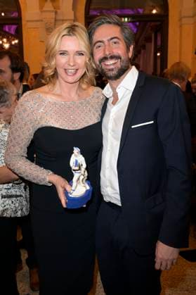 Veronica Ferres and David Dietl at the presentation of the 45 Bavarian Film Award 2023 in the Prinzregententheater Munich, 19 01 2024 Foto:xF.xKernx xFuturexImagex bay_filmpreis_3815
