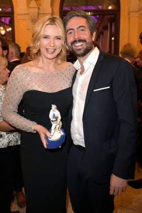 Veronica Ferres and David Dietl at the presentation of the 45 Bavarian Film Award 2023 in the Prinzregententheater Munich, 19 01 2024 Foto:xF.xKernx xFuturexImagex bay_filmpreis_3817