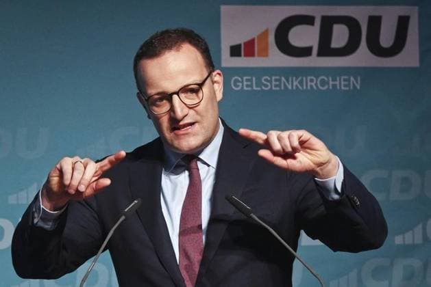 Jens Spahn speaks at the CDU New Years reception FOR EDITORIAL PURPOSES ONLY EDITORIAL USE ONLY p Jens Spahn MdB, deputy CDU parliamentary group leader speaks on Saturday, 20 01 2024 at the Hans Sachs Haus in Gelsenkirchen at the New Years reception of the CDU Germany NRW Gelsenkirchen Copyright MichaelxKorte Copyright: MichaelxKorte doc7tsacpthsgz39t2099y ,EDITORIAL USE ONLY Copyright: MichaelxKorte