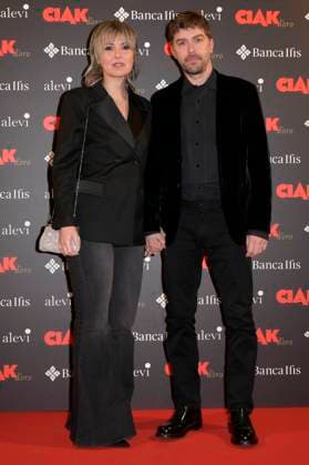 Michele Riondino with partner Eva Nestori at the Ciak d oro 2023 film award ceremony in Palazzo Colonna Rome, 20 01 2024 Foto:xA.xM.xTinghinox xFuturexImagex ciak_4140