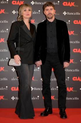 Michele Riondino with partner Eva Nestori at the Ciak d oro 2023 film award ceremony in Palazzo Colonna Rome, 20 01 2024 Foto:xA.xM.xTinghinox xFuturexImagex ciak_4141
