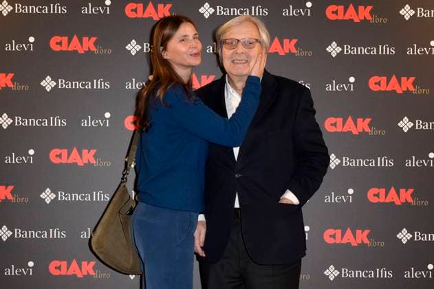 Sabrina Colle with husband Vittorio Sgarbi at the Ciak d oro 2023 film award ceremony at Palazzo Colonna Rome, 20 01 2024 Foto:xA.xM.xTinghinox xFuturexImagex ciak_4158