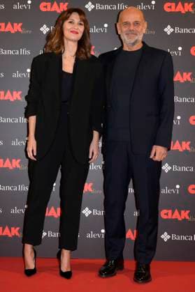 Paola Cortellesi with husband Riccardo Milani at the Ciak d oro 2023 film award ceremony at Palazzo Colonna Rome, 20 01 2024 Foto:xA.xM.xTinghinox xFuturexImagex ciak_4175