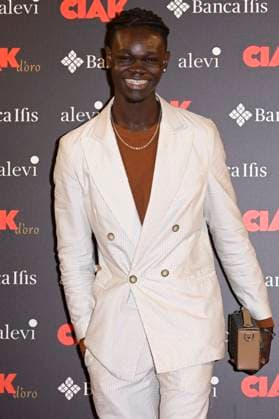 Ciak d Oro 2023 red carpet in Rome, Italy - 20 Jan 2024 Moustapha Fall attends the Ciak d Oro 2023 red carpet at Galleria del Cardinale Colonna. Rome Italy Copyright: xMarioxCartellix xSOPAxImagesx Moustapha Fall (2)