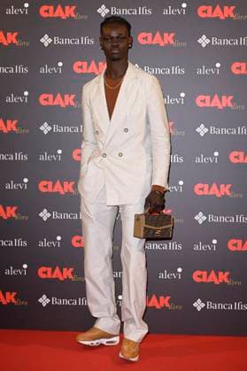 Ciak d Oro 2023 red carpet in Rome, Italy - 20 Jan 2024 Moustapha Fall attends the Ciak d Oro 2023 red carpet at Galleria del Cardinale Colonna. Rome Italy Copyright: xMarioxCartellix xSOPAxImagesx Moustapha Fall