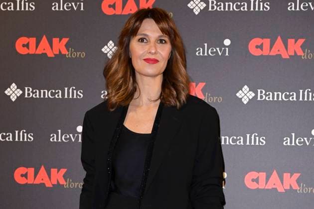 Ciak d Oro 2023 red carpet in Rome, Italy - 20 Jan 2024 Paola Cortellesi attends the Ciak d Oro 2023 red carpet at Galleria del Cardinale Colonna. Rome Italy Copyright: xMarioxCartellix xSOPAxImagesx Paola Cortellesi (4)