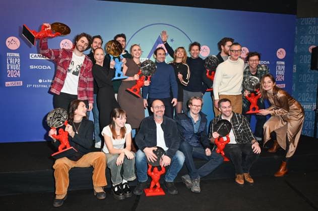 27th L Alpe d Huez Festival Winners Photocall Photocall of the winners during the 27th Comedy Film Festival in L Alpe d?Huez, France, on January 20, 2024. Photo by Mireille Ampilhac ABACAPRESS.COM L Alpe d Huez France  Copyright: xAmpilhacxMireille ABACAx