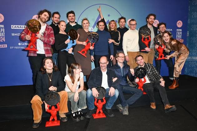 27th L Alpe d Huez Festival Winners Photocall Photocall of the winners during the 27th Comedy Film Festival in L Alpe d?Huez, France, on January 20, 2024. Photo by Mireille Ampilhac ABACAPRESS.COM L Alpe d Huez France  Copyright: xAmpilhacxMireille ABACAx