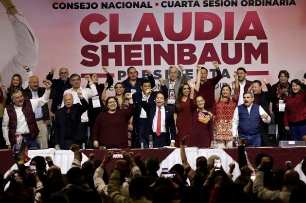 Claudia Sheinbaum Receives Certificate as Presidential Candidate January 21, 2024, Mexico City, Mexico: Claudia Sheinbaum Pardo receives the confirmation as presidential candidate for the Let s keep making history coalition, for the National Regeneration Movement party, the Green Party and the Labor Party, at the WTC Convention Center in Mexico City. on January 21, 2024 in Mexico City, Mexico (Photo by Luis Barron Eyepix Group). Copyright: xLuisxBarronx xEyepixxGroupx LB_21012024_109706