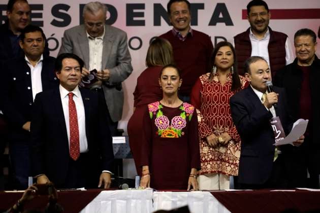 Claudia Sheinbaum Receives Certificate as Presidential Candidate January 21, 2024, Mexico City, Mexico: Claudia Sheinbaum Pardo receives the confirmation as presidential candidate for the Let s keep making history coalition, for the National Regeneration Movement party, the Green Party and the Labor Party, at the WTC Convention Center in Mexico City. on January 21, 2024 in Mexico City, Mexico (Photo by Luis Barron Eyepix Group). Copyright: xLuisxBarronx xEyepixxGroupx LB_21012024_109714