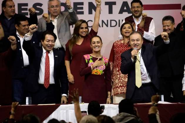 Claudia Sheinbaum Receives Certificate as Presidential Candidate January 21, 2024, Mexico City, Mexico: Claudia Sheinbaum Pardo receives the confirmation as presidential candidate for the Let s keep making history coalition, for the National Regeneration Movement party, the Green Party and the Labor Party, at the WTC Convention Center in Mexico City. on January 21, 2024 in Mexico City, Mexico (Photo by Luis Barron Eyepix Group). Copyright: xLuisxBarronx xEyepixxGroupx LB_21012024_109727