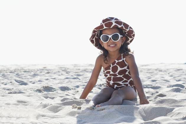 Young mixed race girl in sunglasses sitting at beach Venice Beach, CA, 21.12.2023, model released, TTBB_BLD068287.jpg, 2-3 years, african ethnicity, animal print, asian ethnicity, back lit, barefoot, bathing suit, beach, childhood, color image, confidence, copy space, cute, day, enjoying, fashion, front view, fun, getting away from it all, girl, glamour, happy, hat, horizontal, leisure activity, looking at camera, mixed race person, one girl only, one person, outdoors, people, photography, playfulness, portrait, posing, preschooler, recreation, sitting, smiling, summer, sunglasses, sunny, three quarter length, travel, vacation, weekend activities, minority, minoritiesaccessory, african, african american, african-american, afro american, af Copyright: xGrangerxWootzx