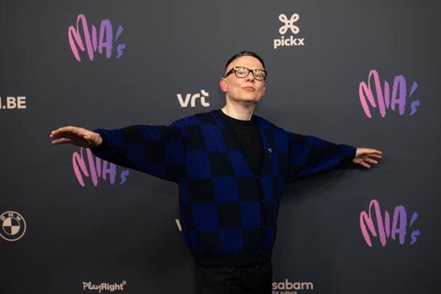 Hooverphonic s Alex Callier pictured on the red carpet at the 16th edition of the MIA s (Music Industry Award) award show, in Antwerp, Wednesday 24 January 2024. The Music Industry Awards are the Flemish Music prizes handed out by the VRT and VI.BE.  JONASxROOSENS 84571653