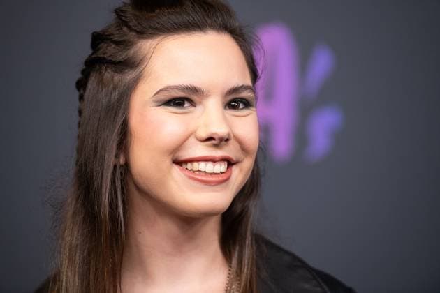 DJ Amber Broos pictured on the red carpet at the 16th edition of the MIA s (Music Industry Award) award show, in Antwerp, Wednesday 24 January 2024. The Music Industry Awards are the Flemish Music prizes handed out by the VRT and VI.BE.  JONASxROOSENS 84575196