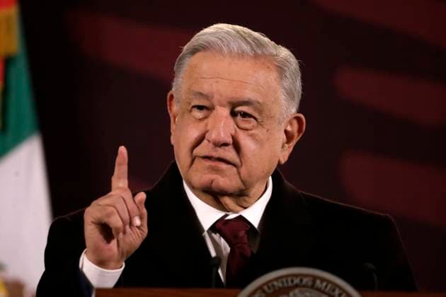January 29, 2024, Mexico City, Mexico: The president of Mexico, Andres Manuel Lopez Obrador at a press conference before reporters in the Treasury Room at the National Palace in Mexico City. on January 29, 2024 in Mexico City, Mexico Mexico City Mexico - ZUMAe321 20240129_zia_e321_011 Copyright: xLuisxBarronx