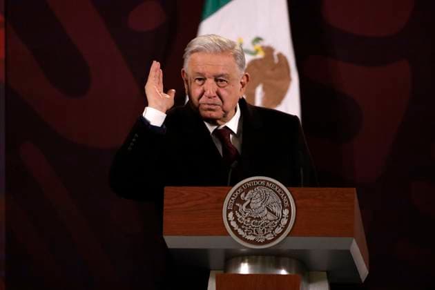 January 29, 2024, Mexico City, Mexico: The president of Mexico, Andres Manuel Lopez Obrador at a press conference before reporters in the Treasury Room at the National Palace in Mexico City. on January 29, 2024 in Mexico City, Mexico Mexico City Mexico - ZUMAe321 20240129_zia_e321_018 Copyright: xLuisxBarronx