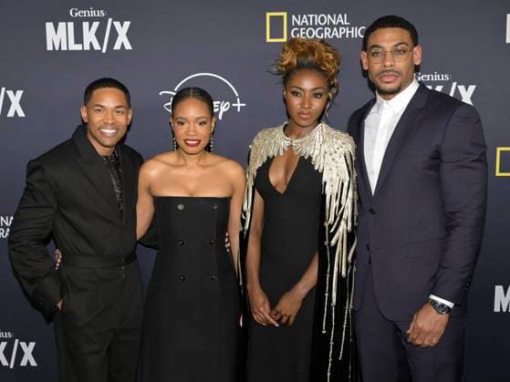Entertainment Bilder der Woche KW05 Entertainment Bilder des Tages National Geographic Hosts Premiere Event For Anthology Series Genius: MLK X 29 Janurary 2024 - Los Angeles, California - (L-R) Kelvin Harrison Jr., Weruche Opia, Jayme Lawson and Aaron Pierre. National Geographic Hosts Premiere Event For Anthology Series Genius: MLK X at Samuel Goldwyn Theater. Photo Credit: Billy Bennight AdMedia Los Angeles California United States EDITORIAL USE ONLY  Copyright: xx BillyxBennightx admphotostwo873241