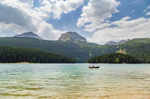 RECORD DATE NOT STATED Black Lake (Crno Jezero) and Peak Bobotov Kuk in background, Durmitor, Montenegro 2757632