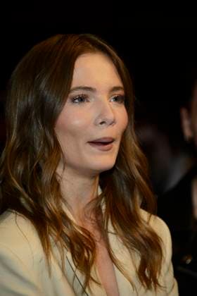 January 30, 2024, Mexico City, Ciudad de Mexico, Mexico: January 30, 2024, Mexico City, Mexico: British actress Freya Allanis interview during the red carpet of Baghead at Cinepolis Miyana. on January 30, 2024, Mexico City, Mexico. Mexico City Mexico - ZUMAe321 20240130_zea_e321_013 Copyright: xCarlosxTischler xEyepixxGroupx
