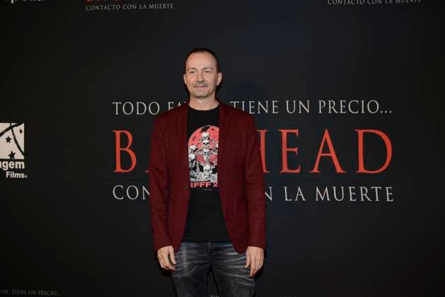 January 30, 2024, Mexico City, Ciudad de Mexico, Mexico: January 30, 2024, Mexico City, Mexico: Director Alberto Corredor poses for photos during the red carpet of Baghead at Cinepolis Miyana. on January 30, 2024, Mexico City, Mexico. Mexico City Mexico - ZUMAe321 20240130_zea_e321_028 Copyright: xCarlosxTischler xEyepixxGroupx