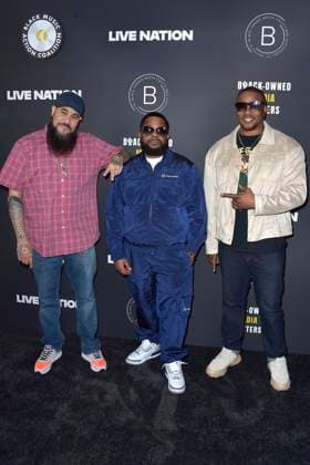 Grouchy Greg Watkins, Willie Prophet Stiggers and Shawn Holiday at the Black Music Action Coalitions Economic Justice Summit at Live Nation Beverly Hills, 01 02 2024 Foto:xD.xStarbuckx xFuturexImagex bmac_4216