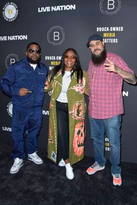 Willie Prophet Stiggers, Ashaunna Ayars and Grouchy Greg Watkins at the Black Music Action Coalitions Economic Justice Summit at Live Nation Beverly Hills, 01 02 2024 Foto:xD.xStarbuckx xFuturexImagex bmac_4217