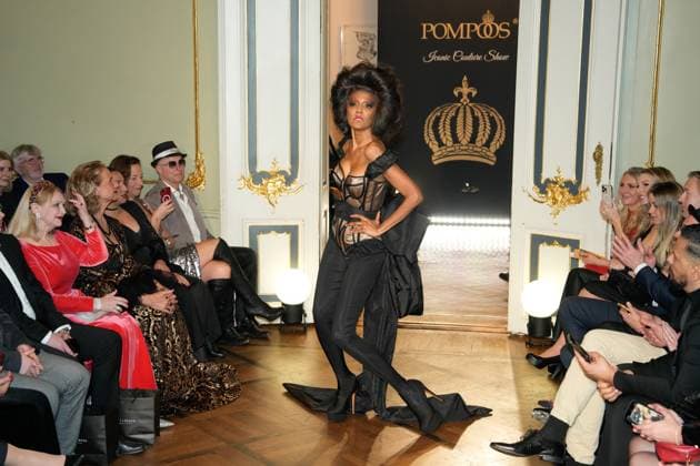 Harald Glööckler hosted the Pompöös Iconic Couture Show at the Ermelerhaus in Berlin at the start of Berlin Fashion Week Star designer Harald Glööckler hosted the Pompöös Iconic Couture Show at the Ermelerhaus in Berlin at the start of Berlin Fashion Week Governing Mayor of Berlin Kai Wegner was a guest Berlin Berlin GER