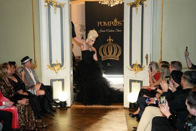 Harald Glööckler hosted the Pompöös Iconic Couture Show at the Ermelerhaus in Berlin at the start of Berlin Fashion Week Star designer Harald Glööckler hosted the Pompöös Iconic Couture Show at the Ermelerhaus in Berlin at the start of Berlin Fashion Week Governing Mayor of Berlin Kai Wegner was a guest Berlin Berlin GER