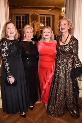 Micaela Princess of Prussia, Jutta Princess of Prussia, Maria Princess of Saxony Altenburg and Astrid Princess Stolberg zu Wernigerode at the Gloeoeckler Iconic Couture 30th anniversary fashion show on 2 February 2024 in Berlin Harald Gloeoecklers 30th anniversary fashion show event in Berlin