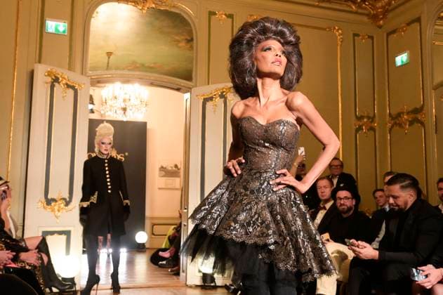 Lu Sierra at the Harald Glööckler Pompöös Iconic Couture Show at Ermelerhaus Berlin, 02 02 2024 Foto:xF.xKernx xFuturexImagex gloeoeckler_4251