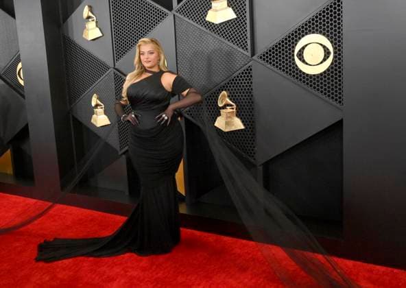 Bebe Rexha attends the 66th annual Grammy Awards at the Crypto.com Arena in Los Angeles on Sunday, February 4, 2024.  LAP20240204022 JIMxRUYMEN