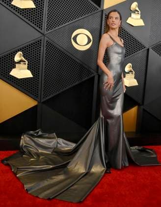 Alessandra Ambrosio attends the 66th annual Grammy Awards at the Crypto.com Arena in Los Angeles on Sunday, February 4, 2024.  LAP20240204035 JIMxRUYMEN