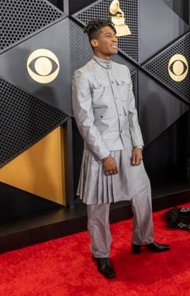 L-R) Suleika Jaouad and Jon Batiste attend the 66th GRAMMY Awards at Crypto.com Arena on February 04, 2024 in Los Angeles, California. Armando Arorizo !ACHTUNG: NUR REDAKTIONELLE NUTZUNG!  Copyright: xArmandoxArorizox AME6088 20240205-55012842488_1