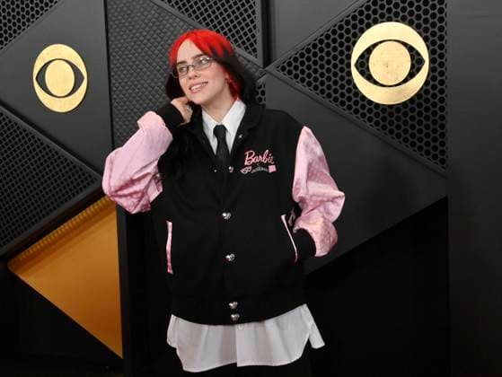 Billie Eilish attends the 66th annual Grammy Awards at the Crypto.com Arena in Los Angeles on Sunday, February 4, 2024.  LAP20240204060 JIMxRUYMEN