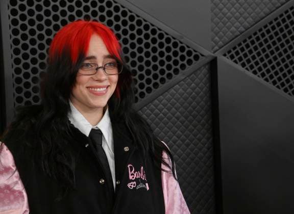 Billie Eilish attends the 66th annual Grammy Awards at the Crypto.com Arena in Los Angeles on Sunday, February 4, 2024.  LAP20240204061 JIMxRUYMEN