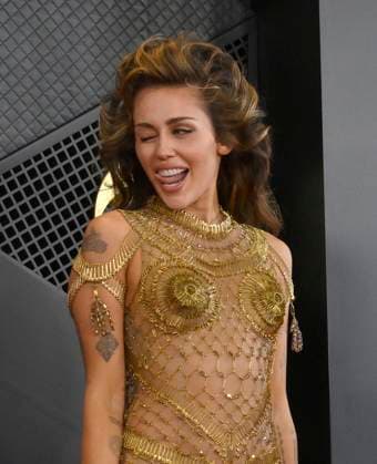 Miley Cyrus attends the 66th annual Grammy Awards at the Crypto.com Arena in Los Angeles on Sunday, February 4, 2024.  LAP20240204070 JIMxRUYMEN